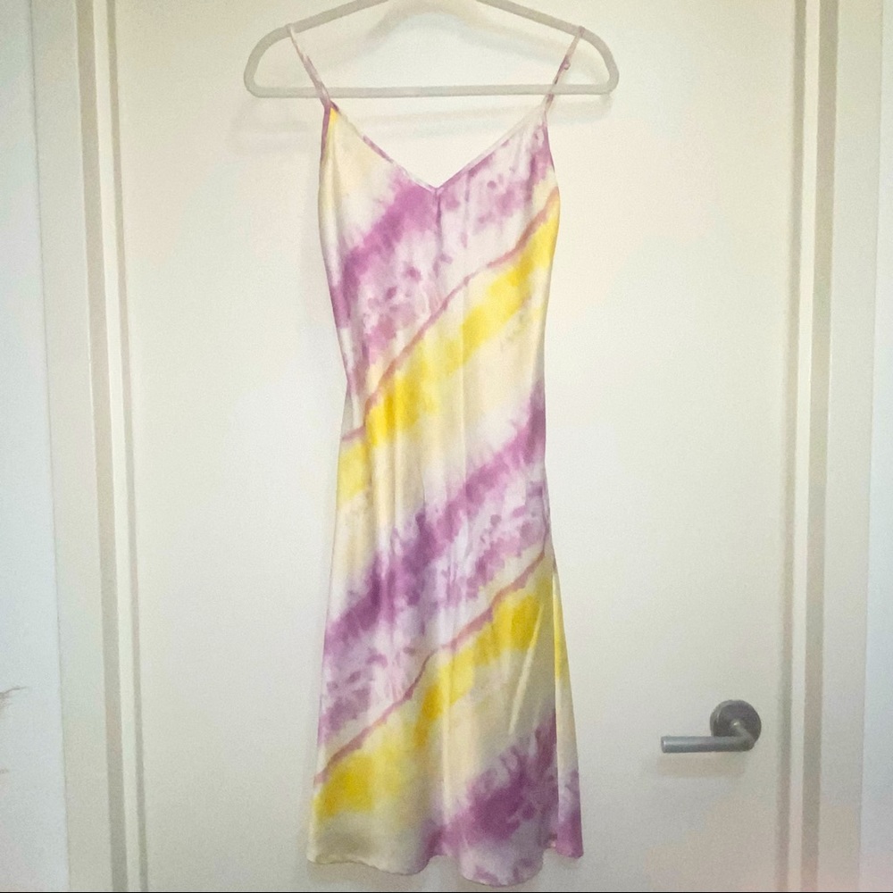 Tie dye midi dress